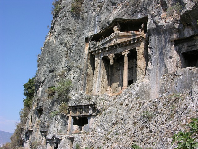 Ликийские гробницы в Фетхие.